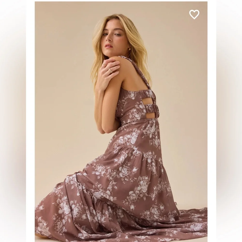 New with tags Altar’d State Lacy Floral Maxi Dress - Picture 7 of 7